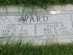 Hazel Louise <I>Adams</I> Ward 
