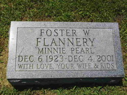 Foster Wilson “Minnie Pearl” Flannery 