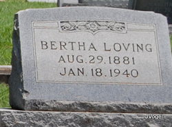 Bertha A <I>Gilliland</I> Loving 