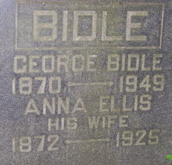 Anna Bell <I>Ellis</I> Bidle 