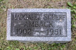 Margaret <I>Scherf</I> Amback 