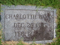 Charlottie “Lottie” <I>Peterson</I> Banks 