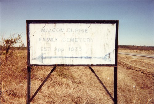 Malcom Currie Family Cemetery
