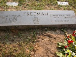 Janie Sue <I>Williams</I> Freeman 