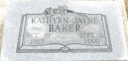 Kathyrn Jayne <I>Bohannon</I> Baker 