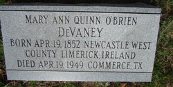 Mary Ann <I>Quinn</I> Devaney 