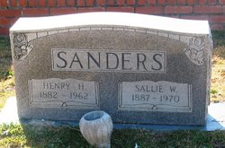 Sallie <I>West</I> Sanders 