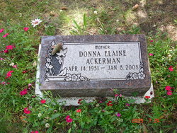 Donna Elaine <I>Barnum</I> Ackerman 