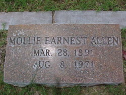 Mollie Earnest <I>Higginbotham</I> Allen 