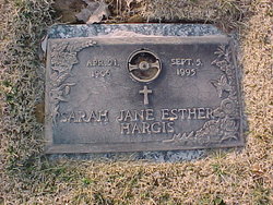 Sarah Jane Esther Hargis 