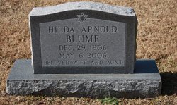 Hilda <I>Arnold</I> Blume 