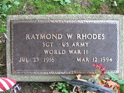 SGT Raymond W Rhodes 