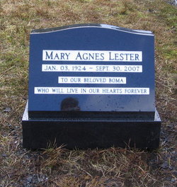 Mary Agnes <I>Kelly</I> Lester 