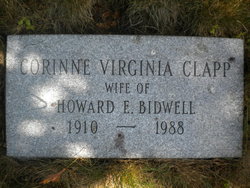 Corinne Virginia <I>Clapp</I> Bidwell 