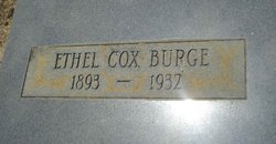 Ethel <I>Cox</I> Burge 