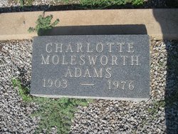 Charlotte <I>Molesworth</I> Adams 