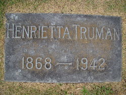 Henrietta <I>Miller</I> Truman 