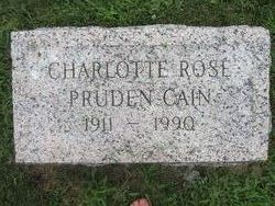 Charlotte Rose <I>Pruden</I> Cain 