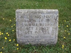 Annie Carlton <I>Brown</I> Bosserman 