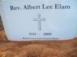 Rev Albert Lee Elam 