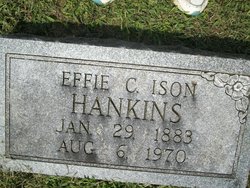 Effie C <I>Ison</I> Hankins 