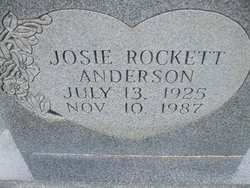 Josie Wardine <I>Rockett</I> Anderson 