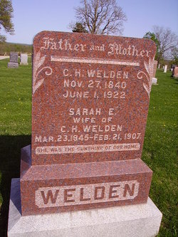 Sarah E <I>Turner</I> Welden 