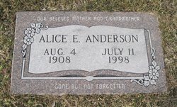 Alice Ella <I>Bennett</I> Anderson 