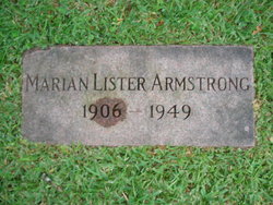 Marian <I>Lister</I> Armstrong 