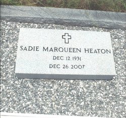 Sadie <I>Marqueen</I> Heaton 