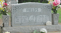 Betty Leah <I>Wood</I> Fields 