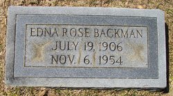 Lily Edna <I>Rose</I> Backman 