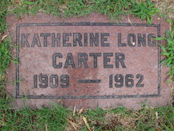 Katherine Emma <I>Long</I> Carter 