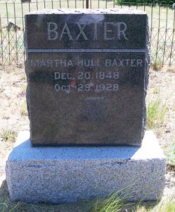 Martha E <I>Hull</I> Baxter 