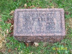 June <I>Sennett</I> Blackburn 