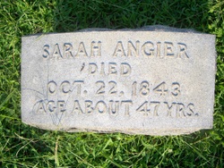 Sarah “Sally” <I>Dollar</I> Angier 