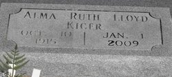Alma Ruth <I>Kiger</I> Lloyd 