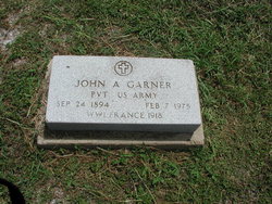Pvt John Abner “Jack” Garner Jr.