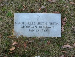 Madie Elizabeth “Beth” <I>Morgan</I> Boggan 