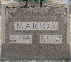 Lydia Ann Elizabeth “Lizzie” <I>Marion</I> Marion 