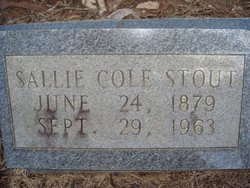 Sallie <I>Cole</I> Stout 