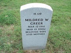 Mildred Chastine <I>Wood</I> Greer 