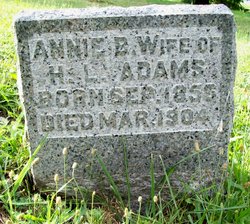 Annie B. <I>McMurtrie</I> Adams 