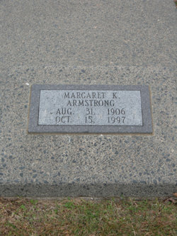 Mrs Margaret K. <I>Cairns</I> Armstrong 