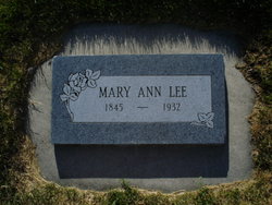 Mary Ann <I>Tobias</I> Lee 