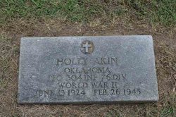 PFC Holland “Holly” Akin Jr.