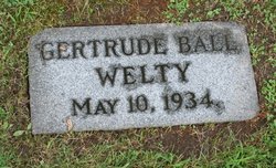 Gertrude <I>Ball</I> Welty 