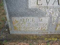 Mary Alice <I>Angell</I> Evans 