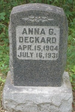Anna Goldie <I>Barnett</I> Deckard 