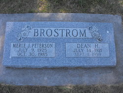 Merle Jean <I>Peterson</I> Brostrom 